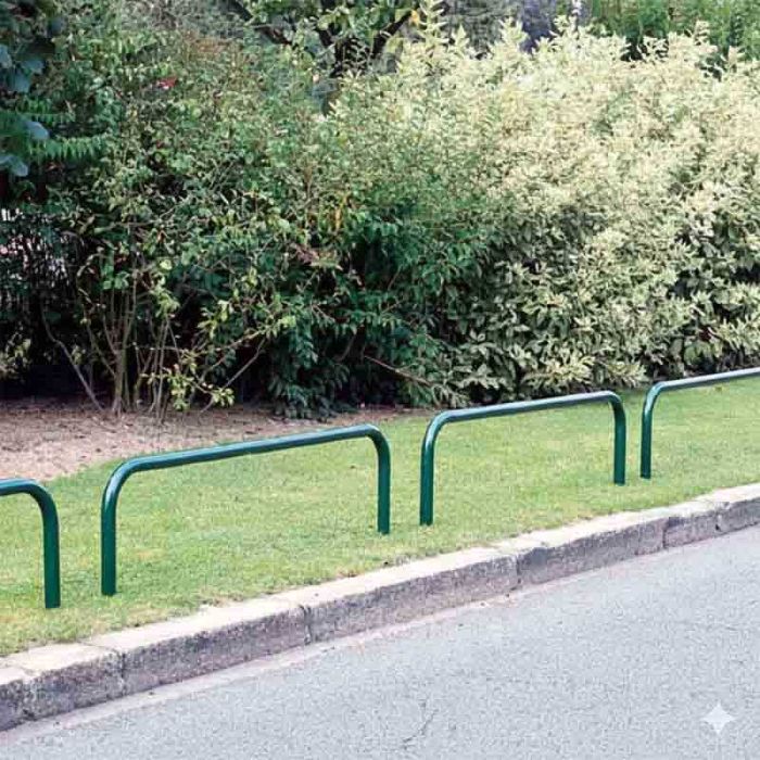 Arceau de protection espace vert galvanisé ou vert RAL 6005