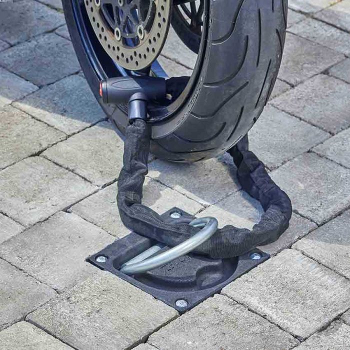 Point d'ancrage antivol vélo - Sabot sol sceller ou poser