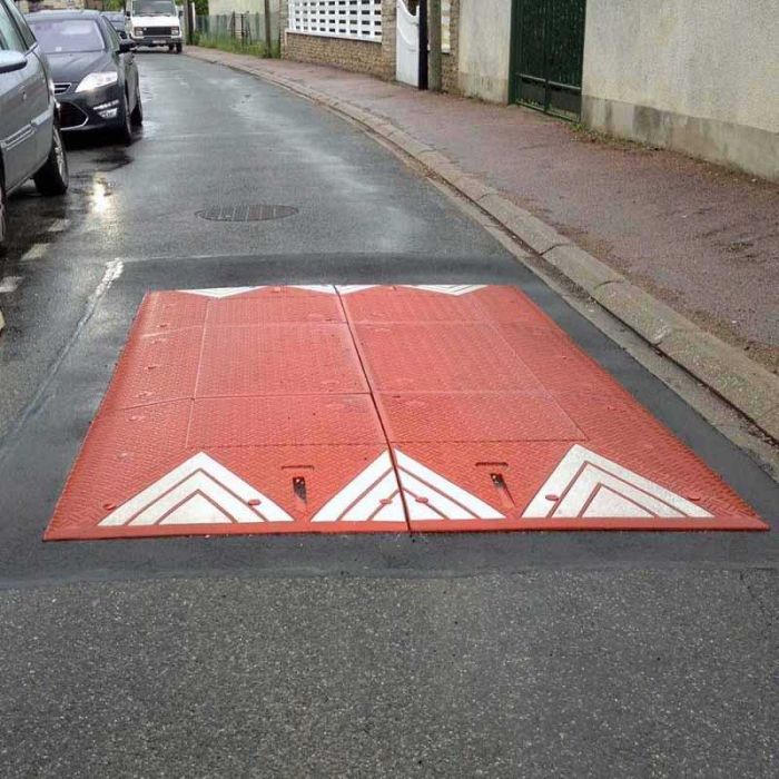 Coussin berlinois ralentisseur caoutchouc