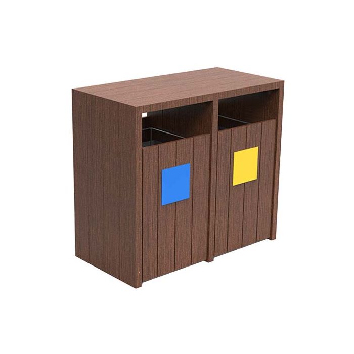 Corbeille plastique recyclé tri-sélectif