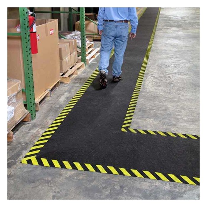 Tapis adhésif avec bandes de signalisation Pig Grippy